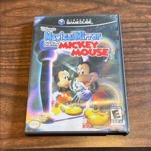 Nintendo GameCube Magical Mirror Starring Mickey Mouse - Black and Red